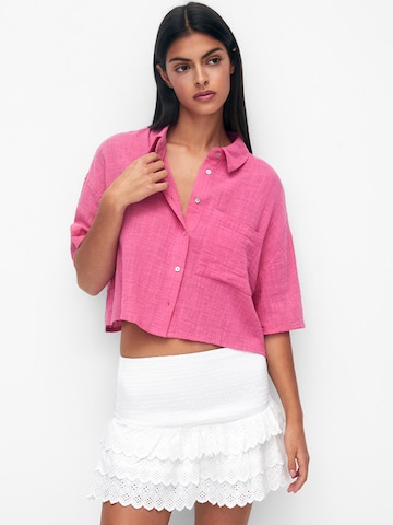 Pull&Bear Bluse i pink: forside