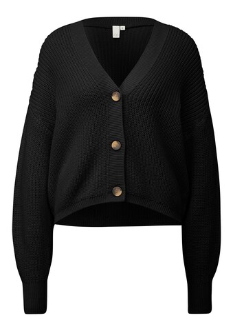 QS Knit cardigan in Black: front