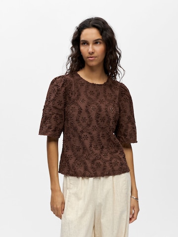 Chemisier 'OBJLaily' OBJECT en marron : devant