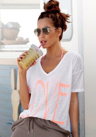 T-shirt VIVANCE en blanc : devant
