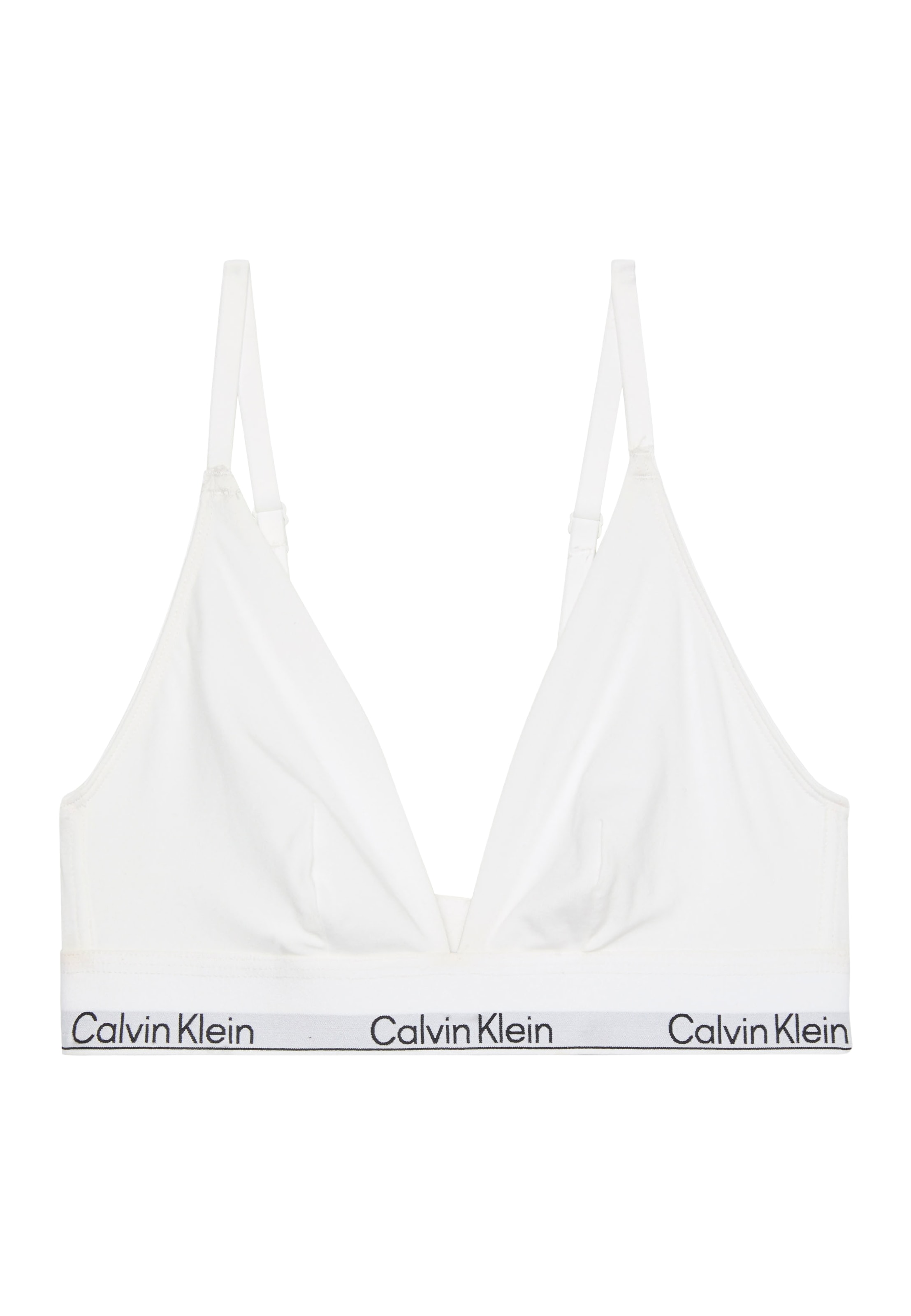 Calvin Klein Треугольник Бюстгальтер в Белый: спереди