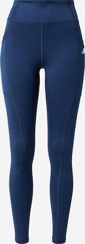 Skinny Pantalon de sport ADIDAS GOLF en bleu : devant