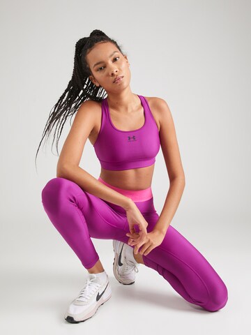UNDER ARMOUR Bralette Sports bra 'Authentics' in Purple