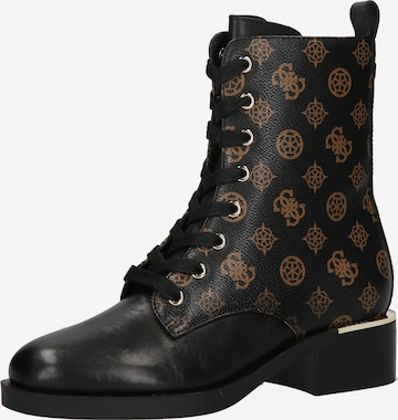 GUESS Lace-Up Ankle Boots 'Taelin' in Brown: front