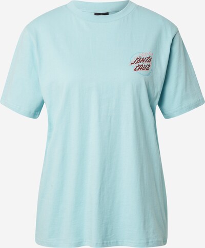 Santa Cruz T-Shirt in hellblau / rosa / weinrot, Produktansicht