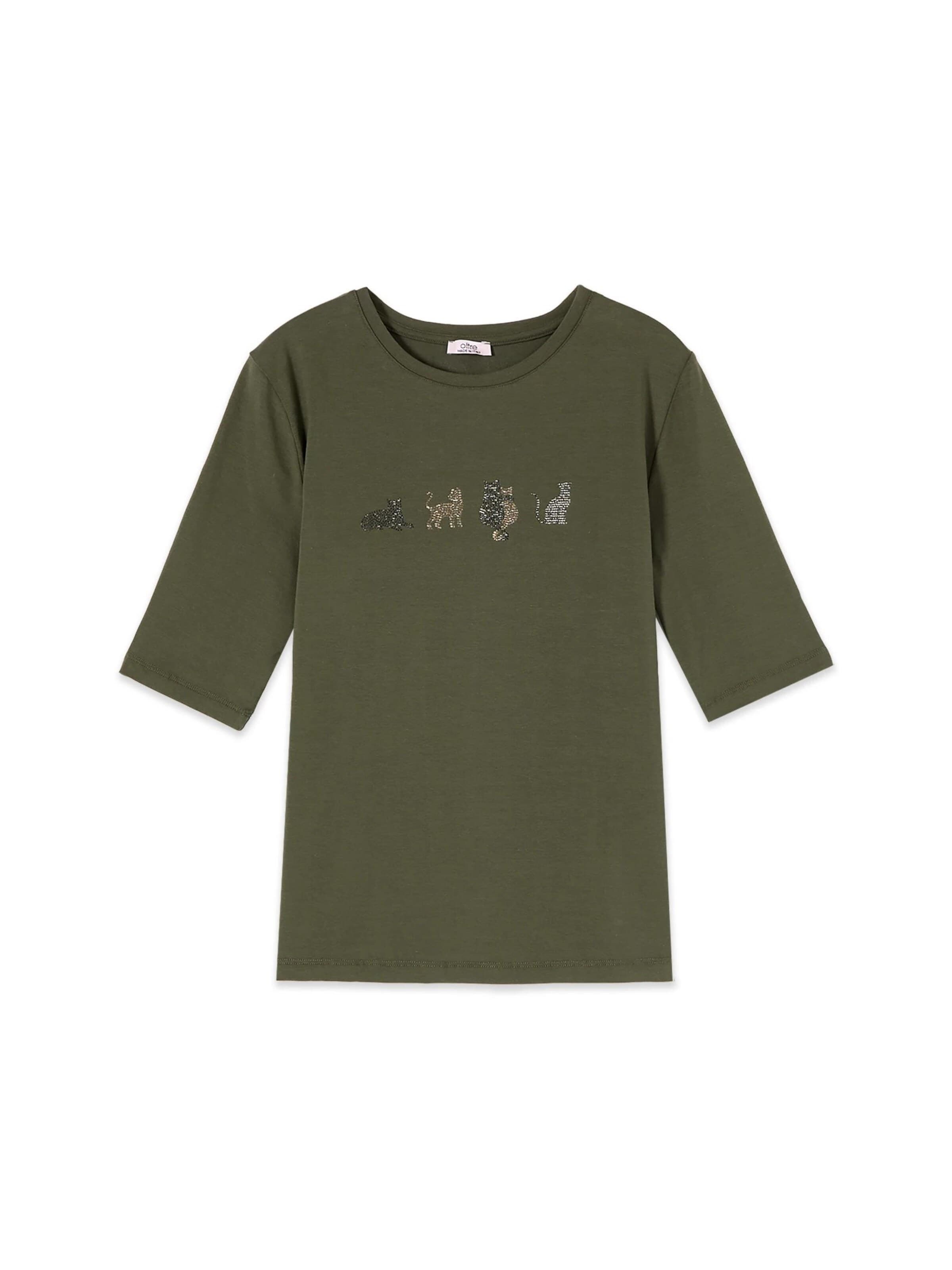 oltre - Camiseta en verde: frente