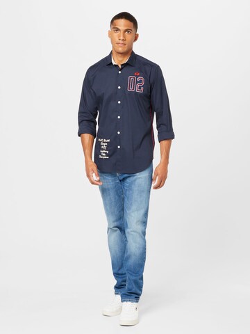 La Martina Regular fit Button Up Shirt in Blue