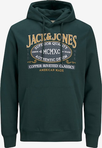 JACK & JONES Sweatshirt 'New Denim' in Groen: voorkant
