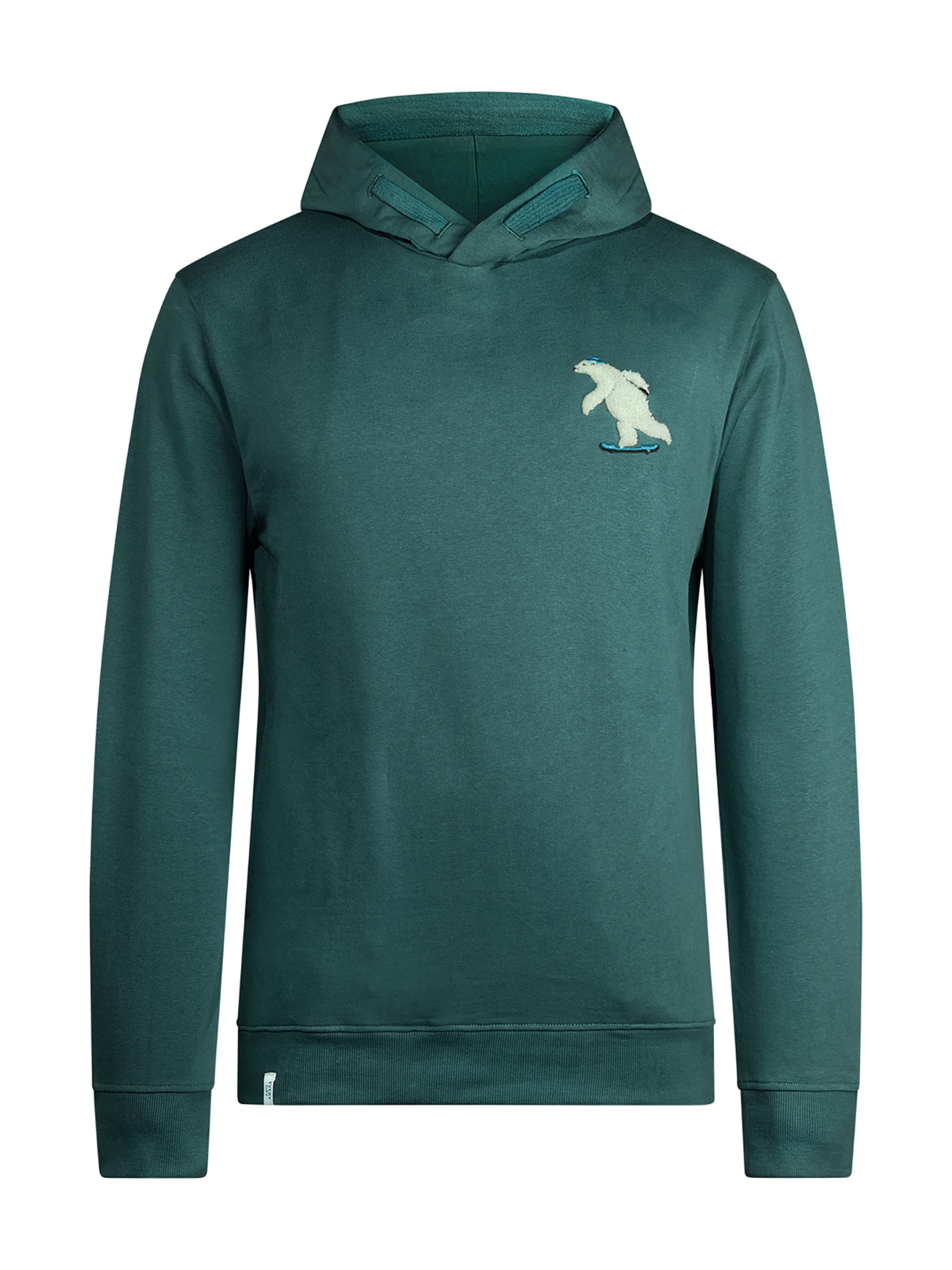 GREENBOMB Sweatshirt 'Animal Ice Bear' in Groen: voorkant