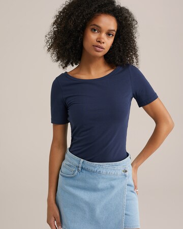 WE Fashion Футболка в Синий: спереди