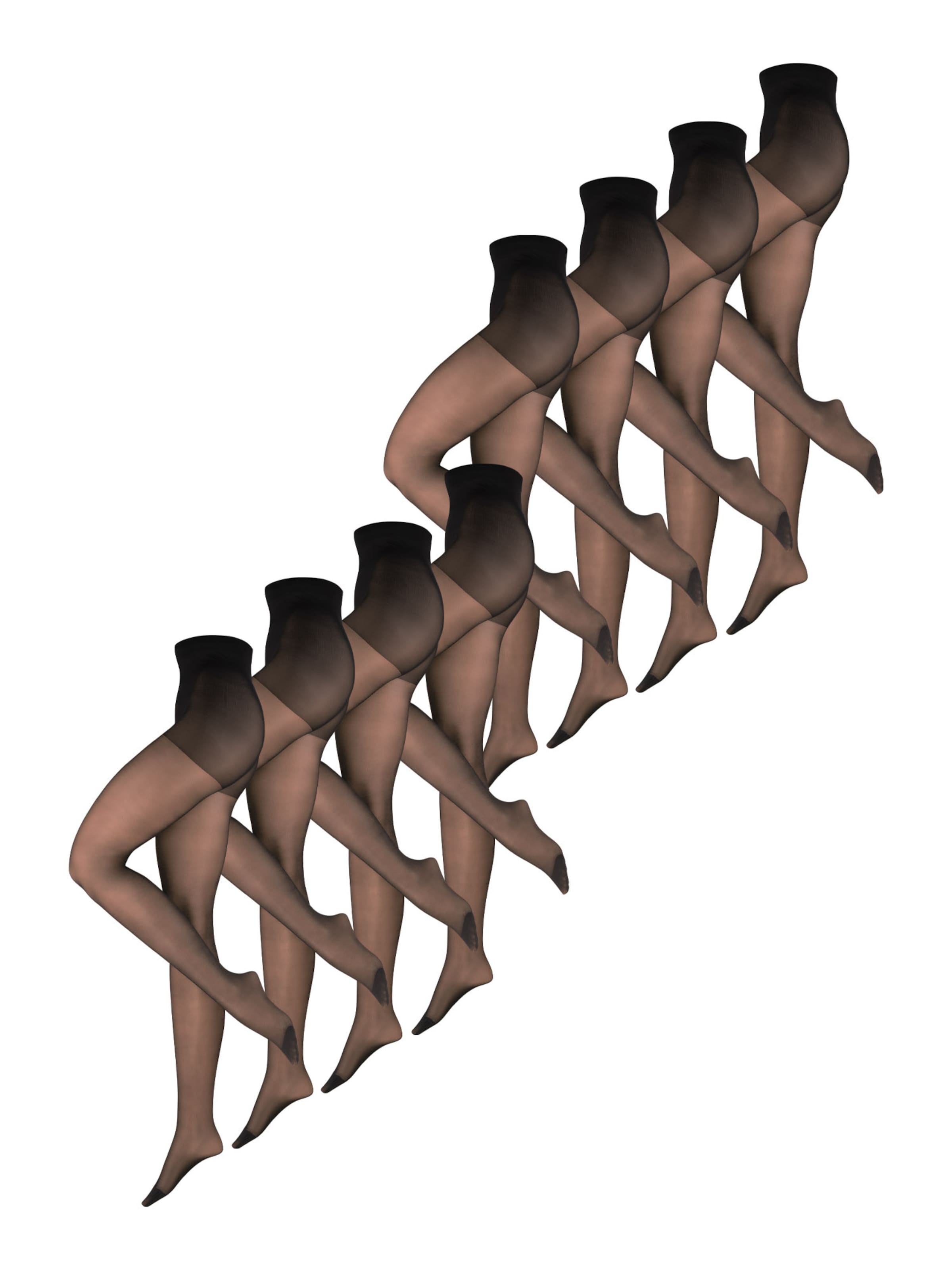 Nur Die Fijne panty ' Fit in Form 40 DEN ' in Zwart: voorkant