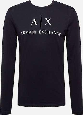 zils ARMANI EXCHANGE T-Krekls: no priekšpuses