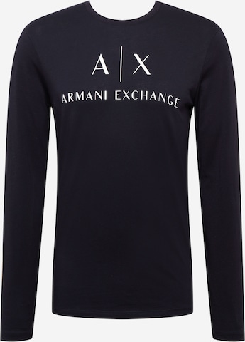 T-Shirt ARMANI EXCHANGE en bleu : devant