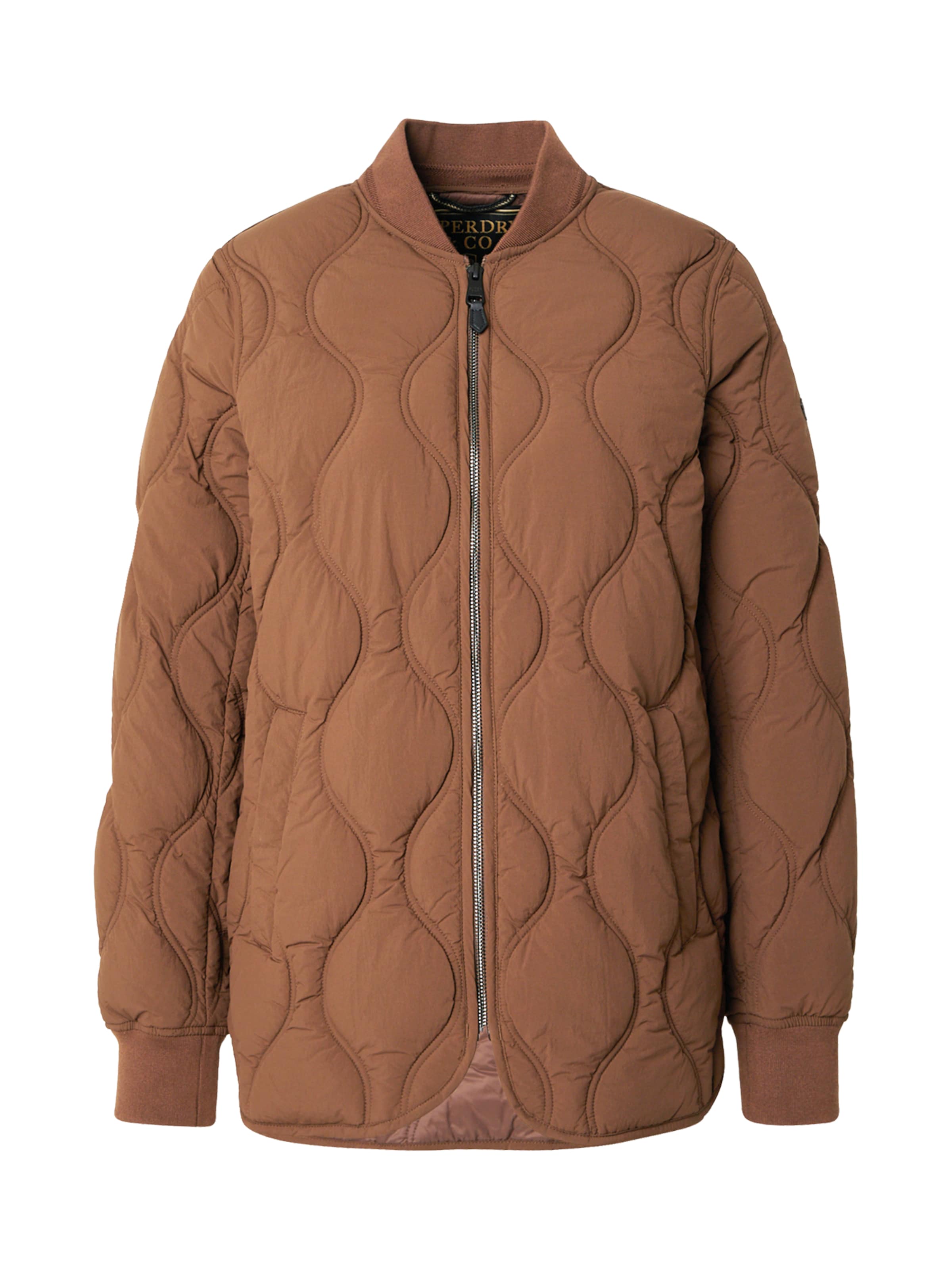 Superdry & Co Prehodna jakna | rjava barva: sprednja stran