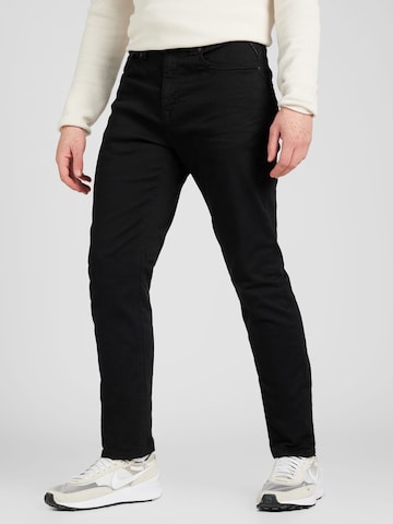 Springfield - Slimfit Pantalón chino en negro: frente