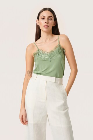 SOAKED IN LUXURY Top 'Caya' in Green: front