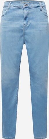 Levi's® Plus Normalny krój Jeansy '724 PL HR Straight' w kolorze niebieski: przód