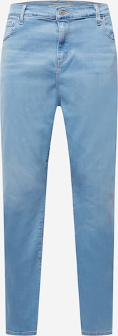 Levi's® Plus - Regular Calças de ganga '724 PL HR Straight' em azul: frente