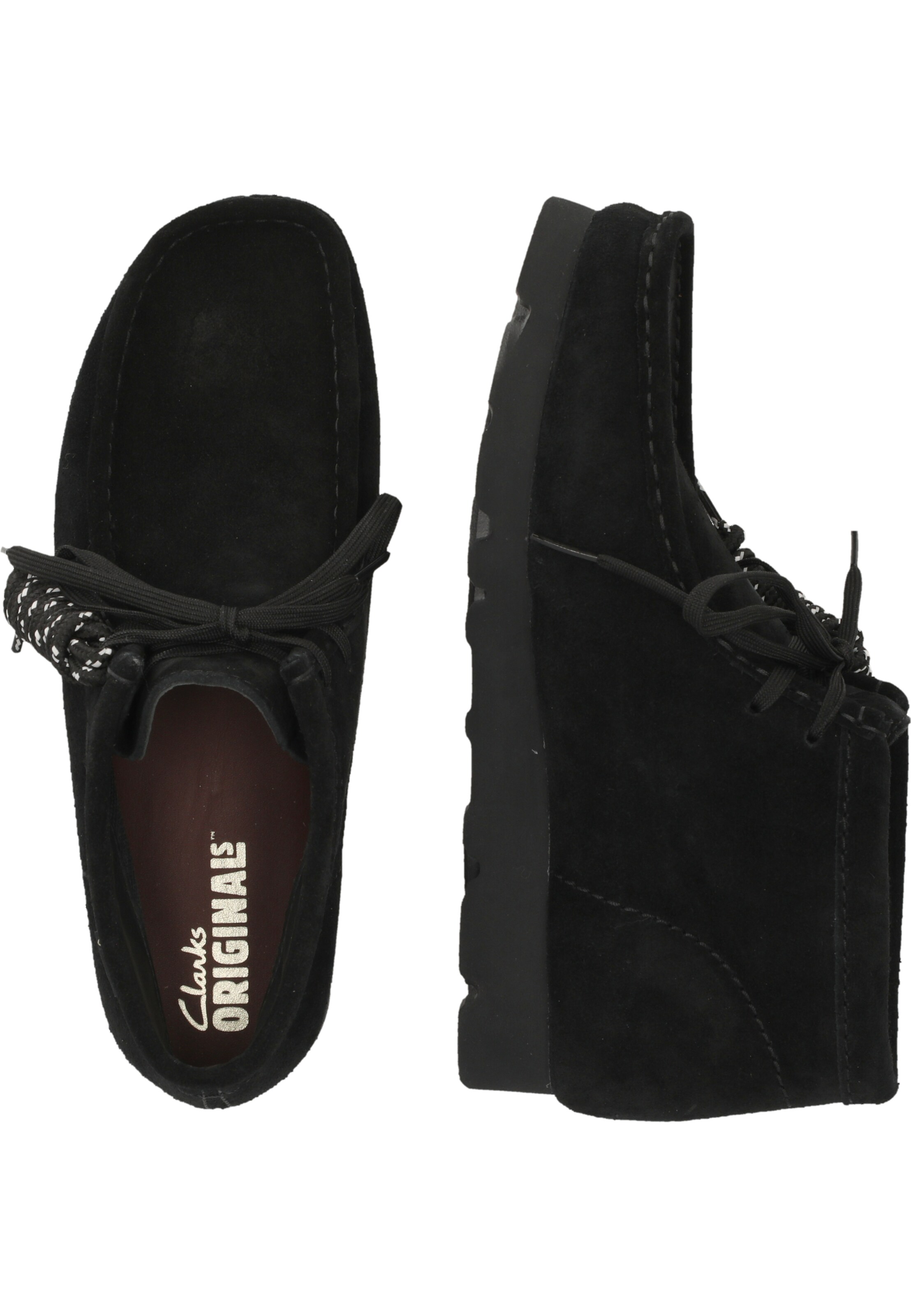 CLARKS Veterschoen 'WallabeeBT GTX' in Zwart