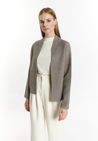 DreiMaster Klassik Knit Cardigan in Grey: front