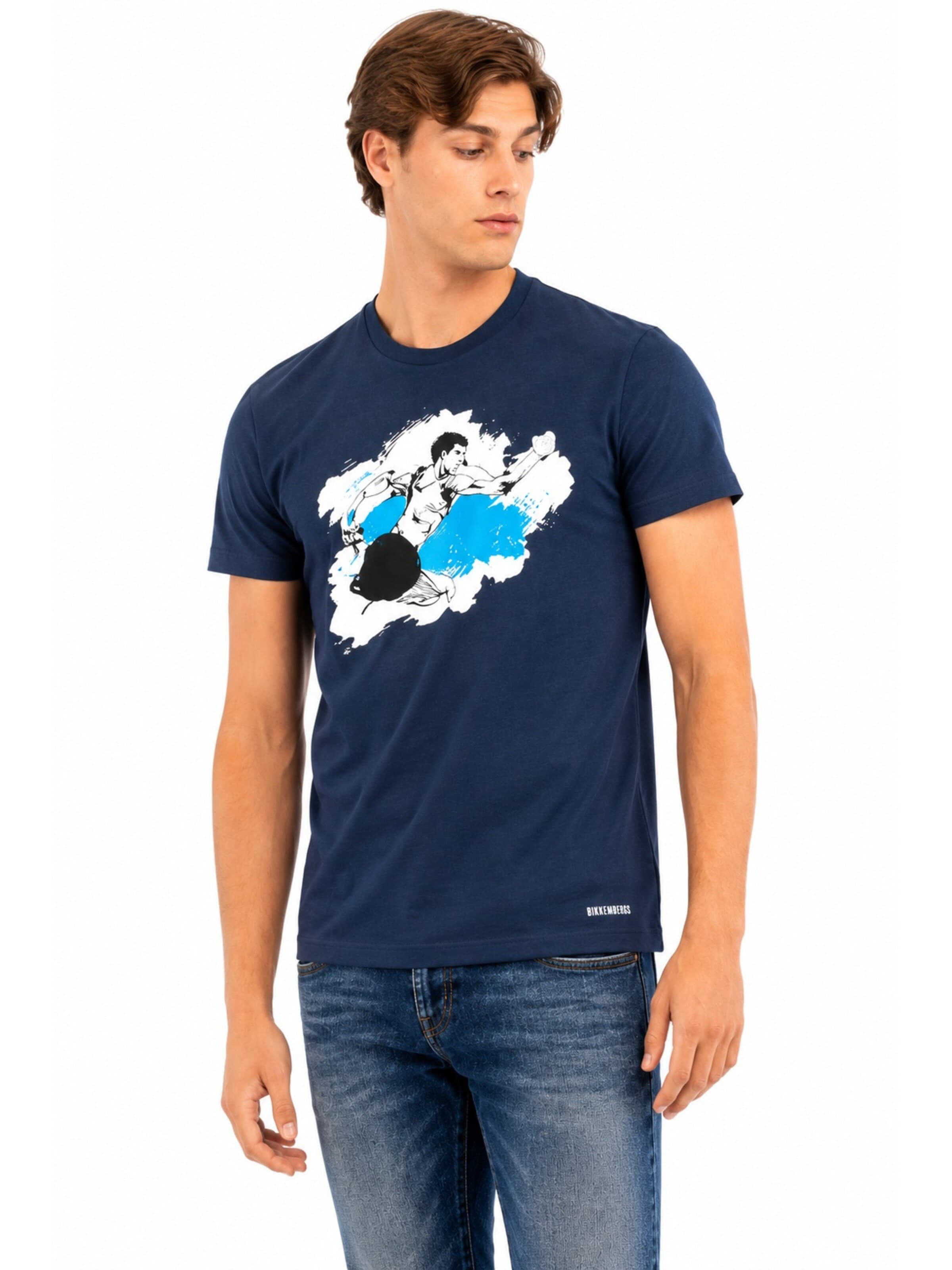 BIKKEMBERGS Shirt in Blauw