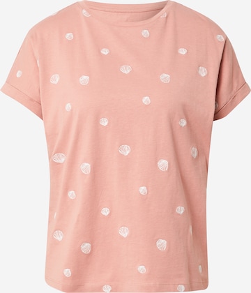 T-shirt TOM TAILOR en rose : devant