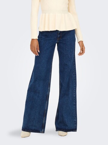 ONLY Wide leg Jeans 'Chris' in Blauw: voorkant