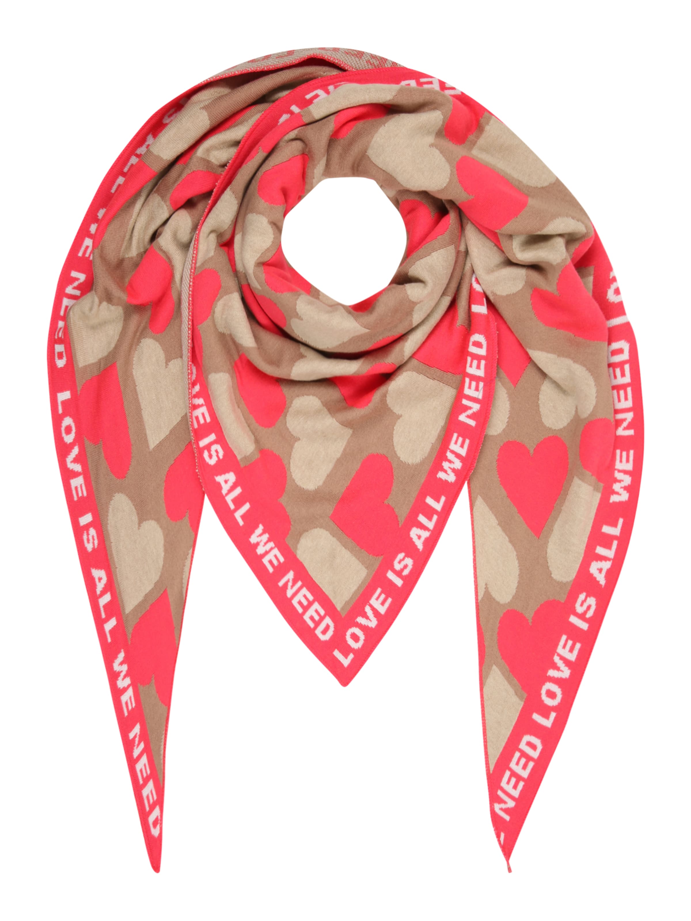 Zwillingsherz Šatka 'Lieeebe' - Béžová