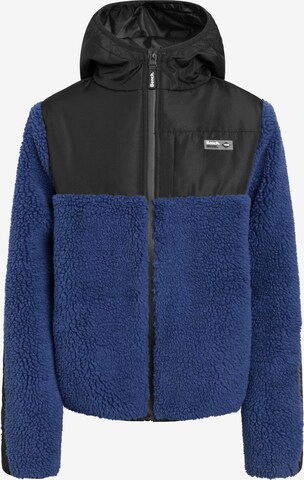 BENCH Fleece jas 'Walken' in Blauw: voorkant