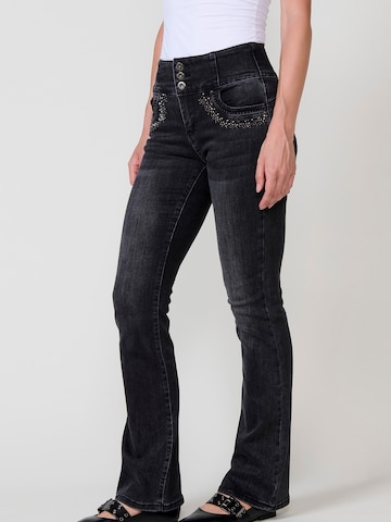 Bootcut Jeans de la KOROSHI pe negru: față