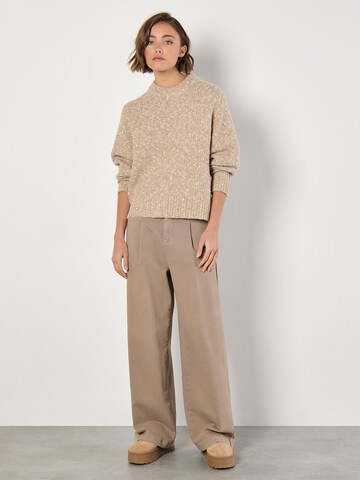 Apricot Trui 'Flecked Knit Chunky Jumper' in Beige