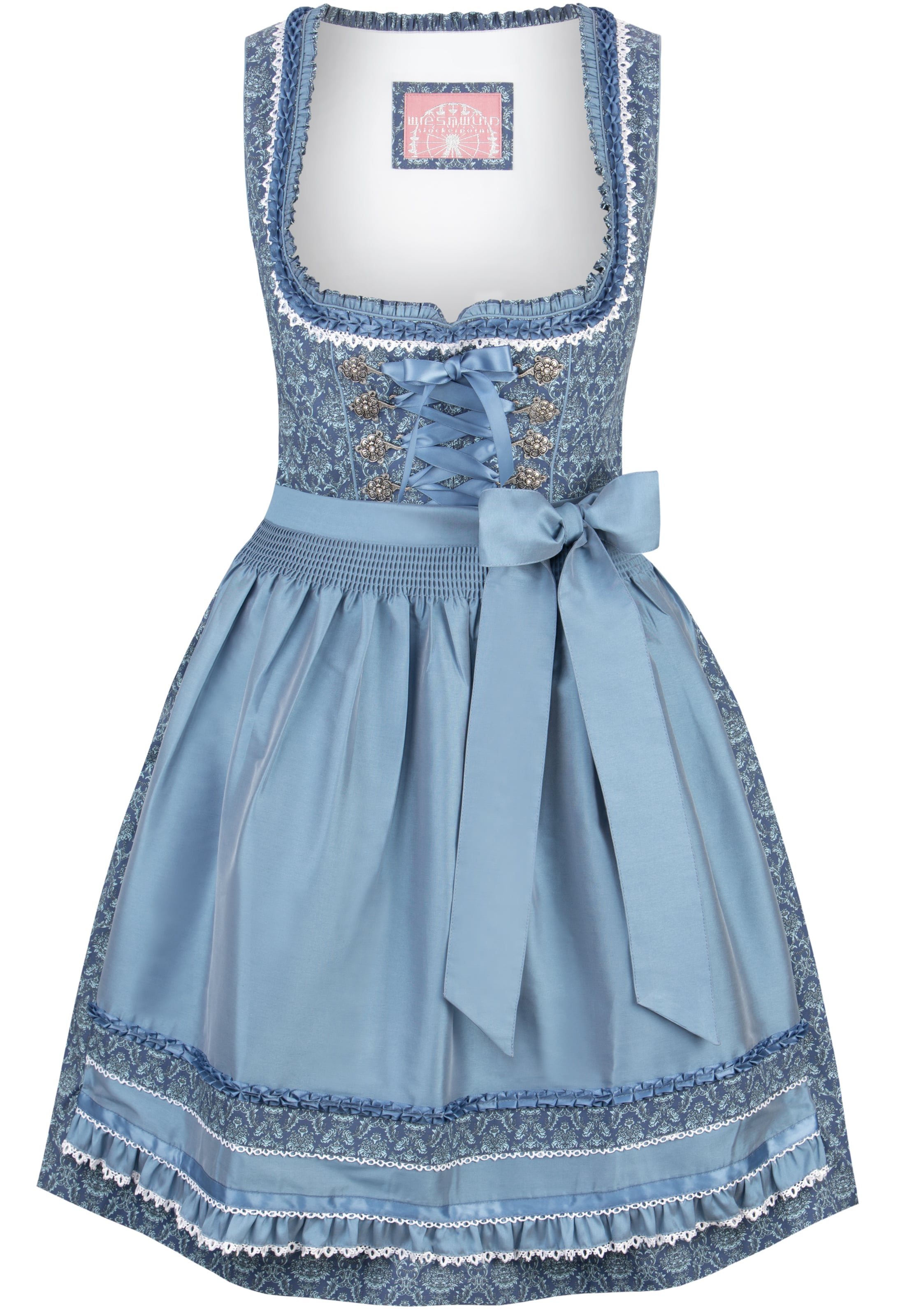 STOCKERPOINT Dirndl 'Ruby' in Blau: Vorderseite