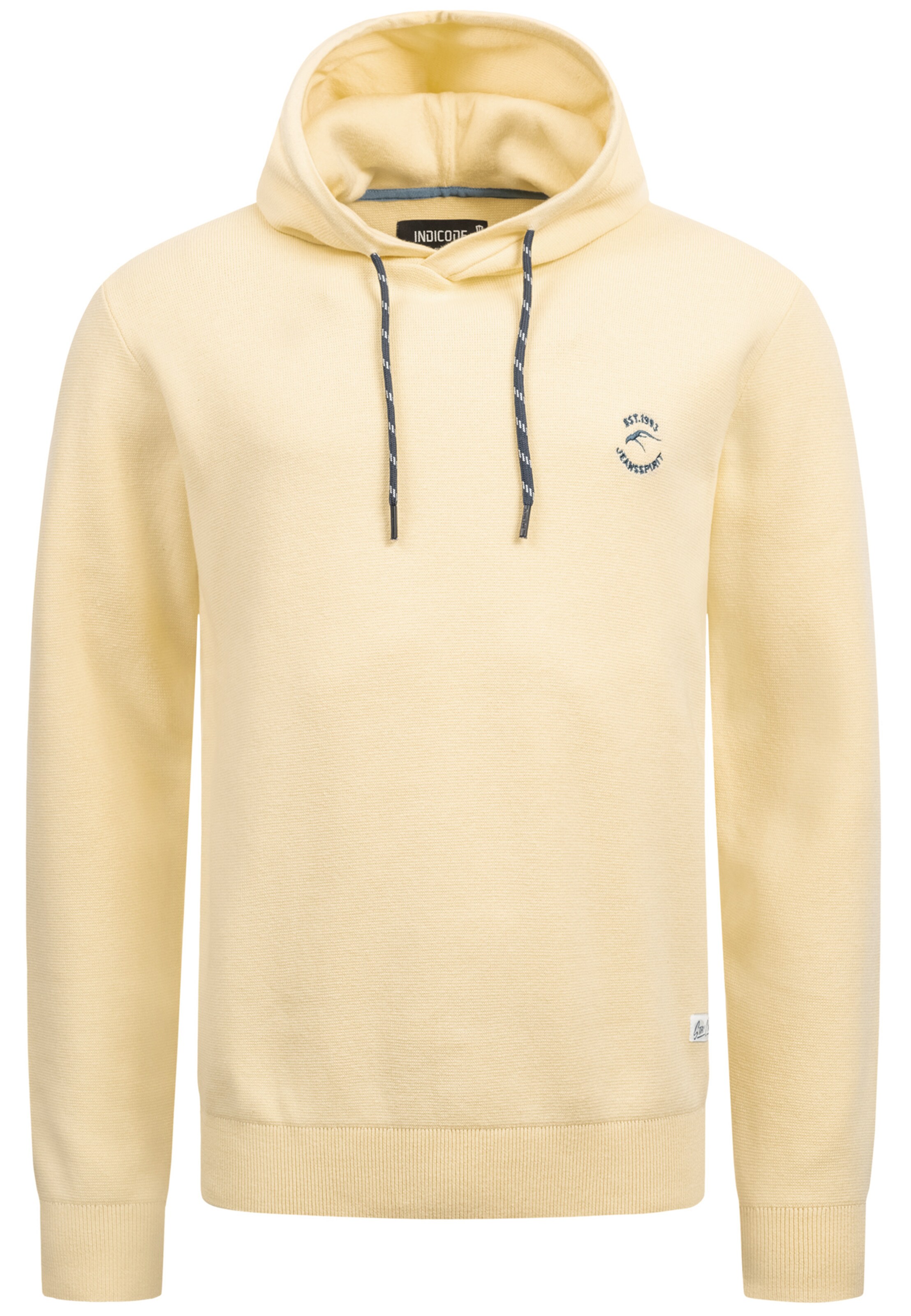 INDICODE JEANS Sweatshirt in Yellow: front