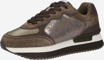 Pepe Jeans Sneaker 'Rusper Stars' in Braun: Vorderseite