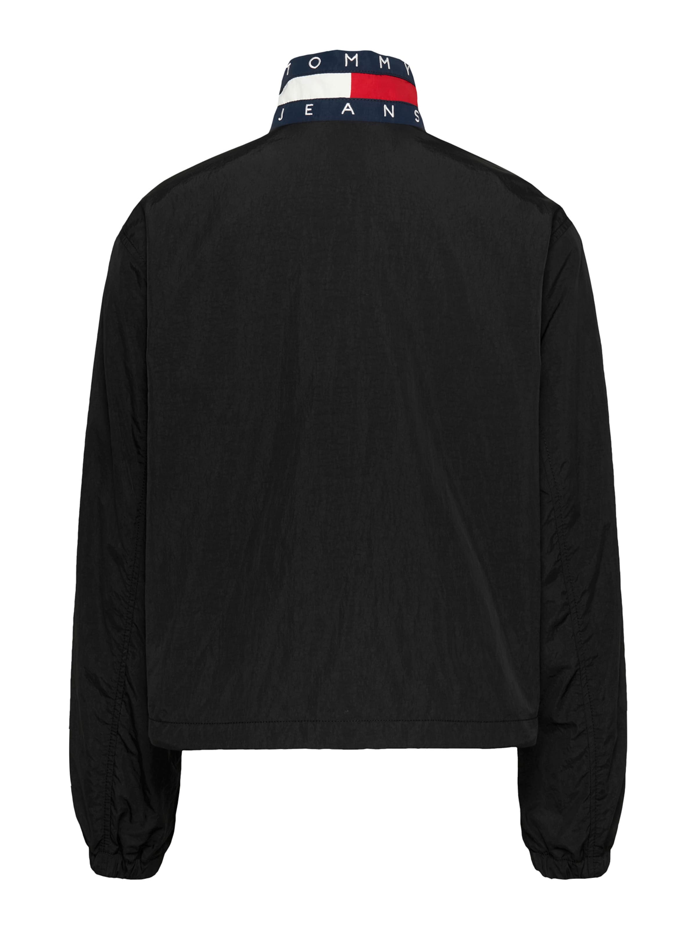 Tommy Jeans Φθινοπωρινό και ανοιξιάτικο μπουφάν 'Essential' σε μαύρο