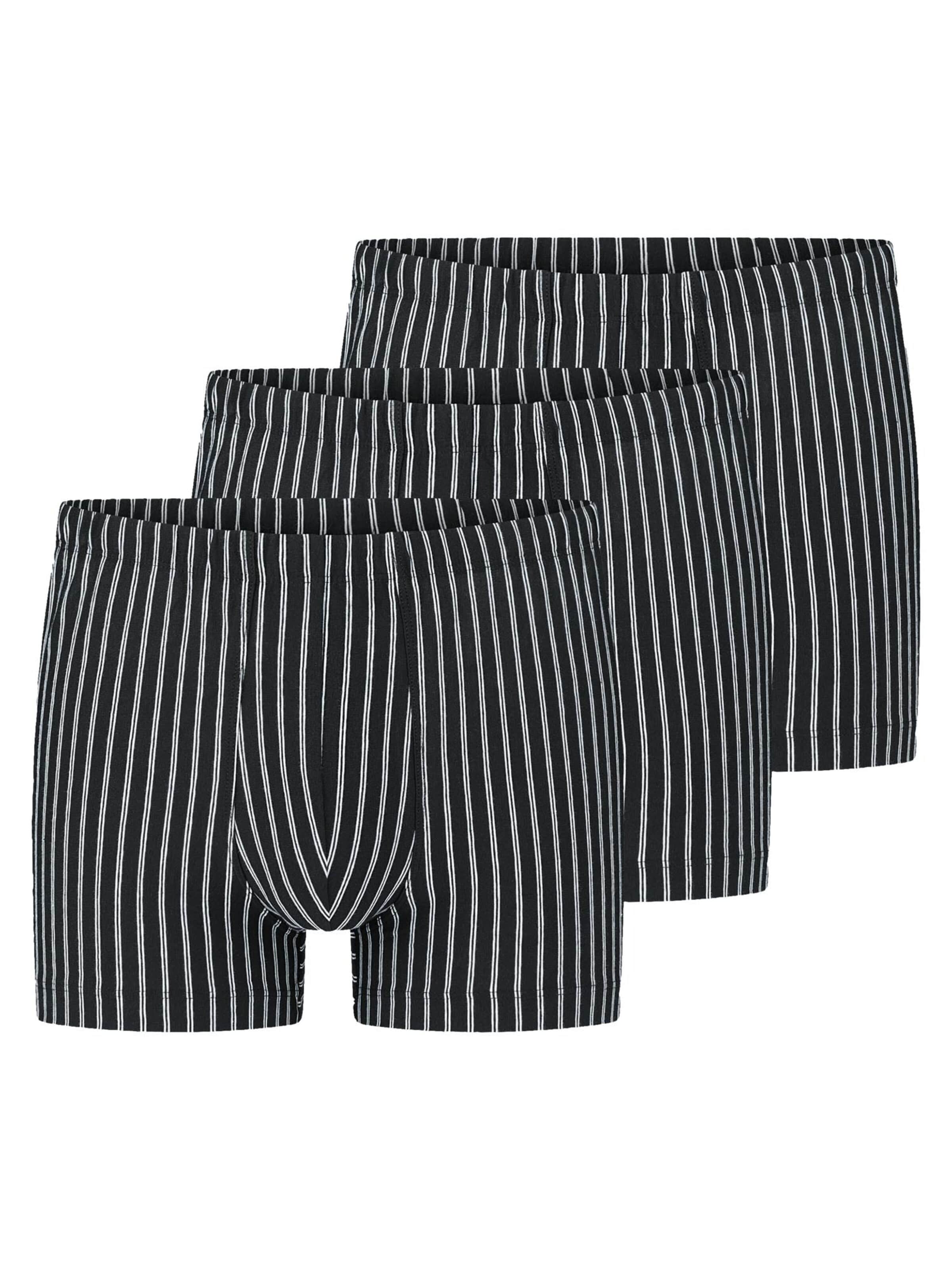 SCHIESSER Boxer shorts '95/5 Essentials Cotton' in Black: front