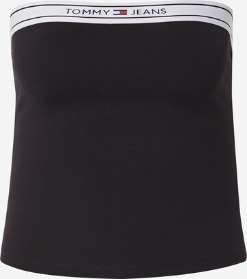 Tommy Jeans Top in Black: front