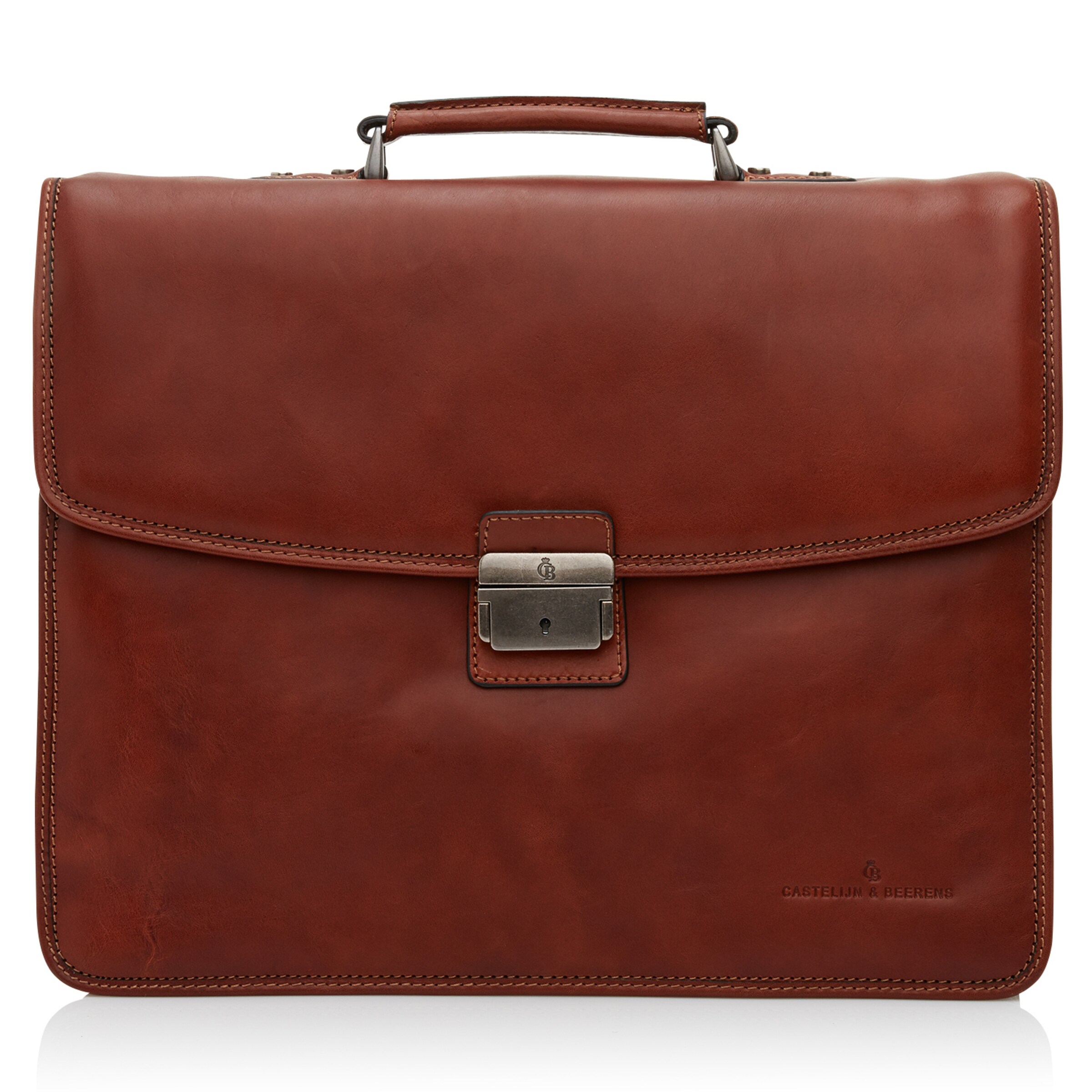 Borsa portadocumenti 'Verona' di Castelijn & Beerens in marrone: frontale