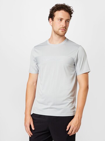 Calvin Klein Sport - Camiseta funcional en gris: frente