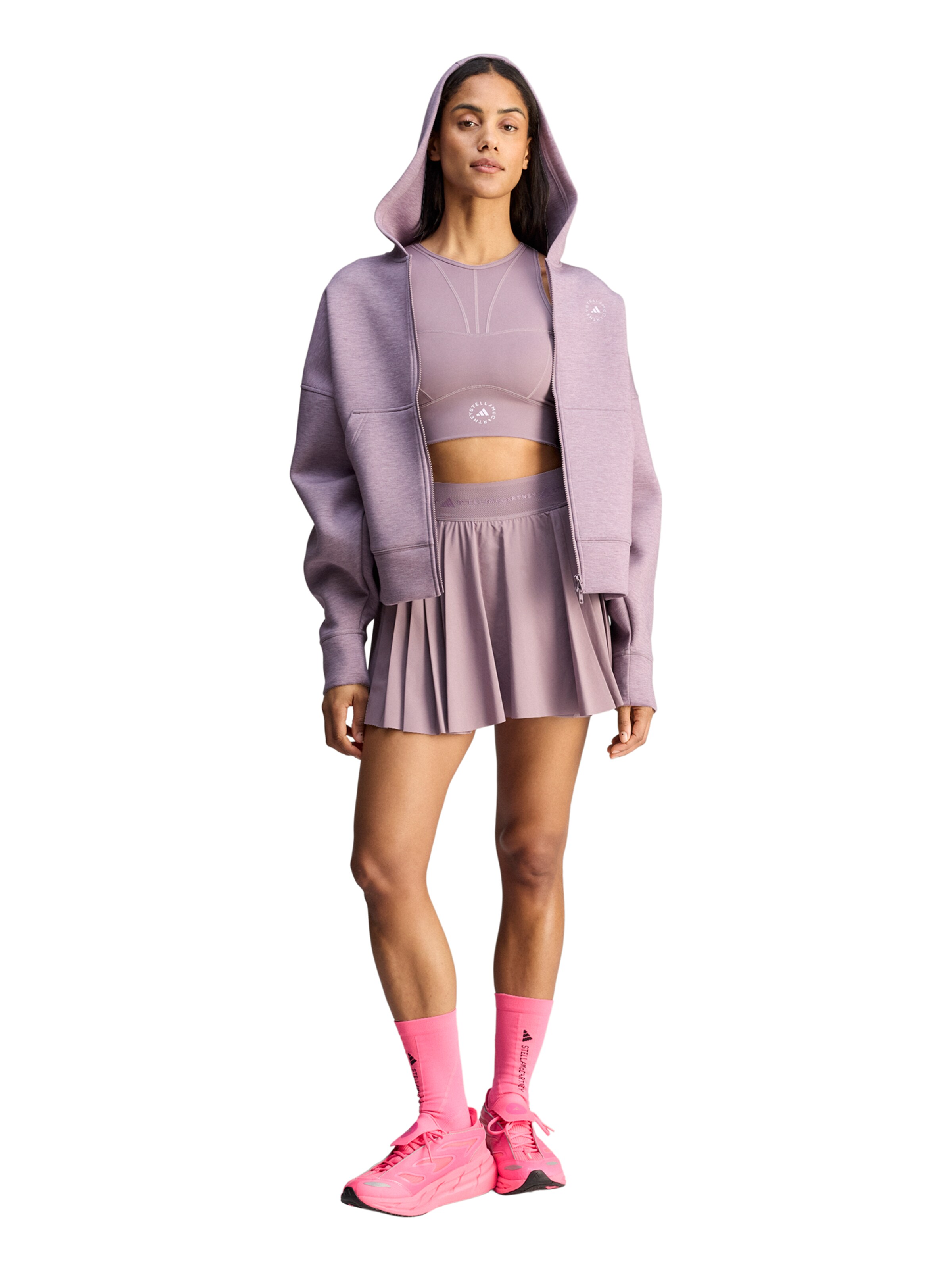 ADIDAS BY STELLA MCCARTNEY Športni top | vijolična barva