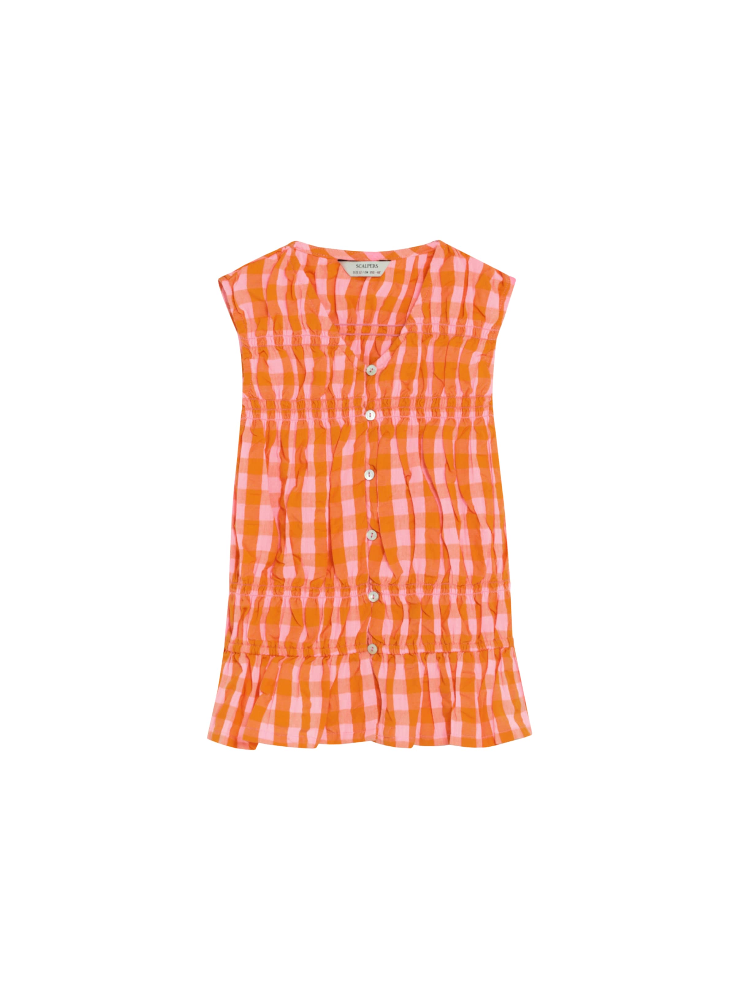 Scalpers Slim Fit Риза ' ' в оранжево: отпред