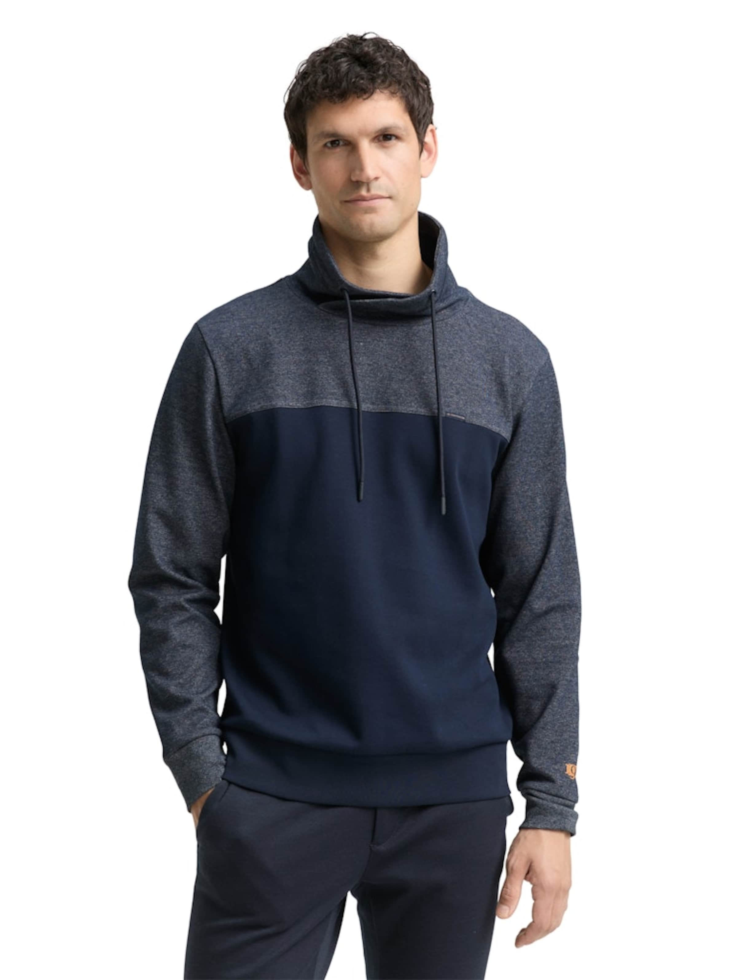 Sweat-shirt TOM TAILOR en bleu : devant