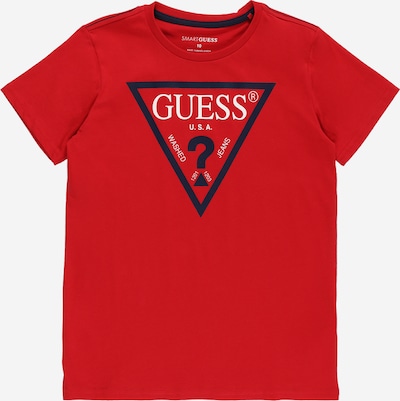 GUESS T-Shirt en bleu / rouge / blanc, Vue avec produit
