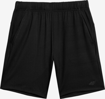 4F Regular Sports trousers in Black: front