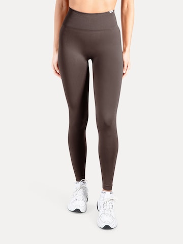 Smilodox Slim fit Leggings 'Trixy' in Brown: front