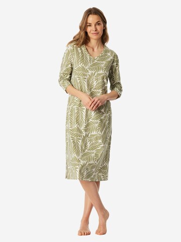 SCHIESSER Nightgown 'Comfort Essentials' in Green: front