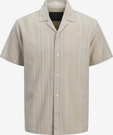 JACK & JONES Regular Fit Hemd in Beige: Vorderseite