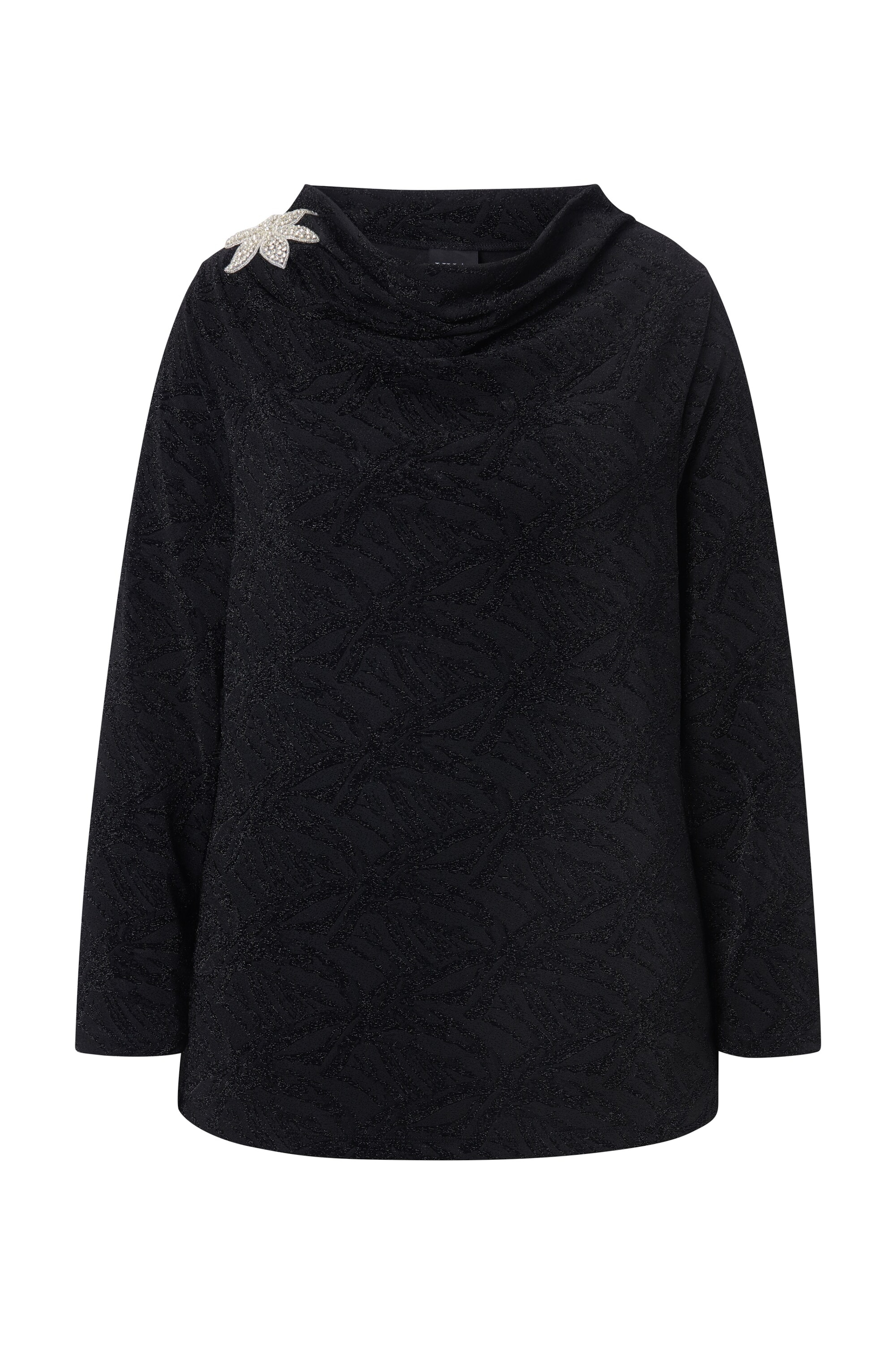 Ulla Popken Blúz - fekete: elől