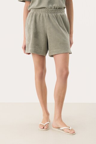 Part Two Loosefit Broek 'RosemayaPW SHO' in Grijs: voorkant
