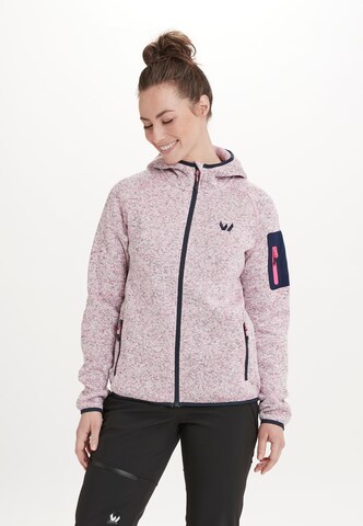 Whistler Athletic Fleece Jacket 'Vilja' in Pink: front